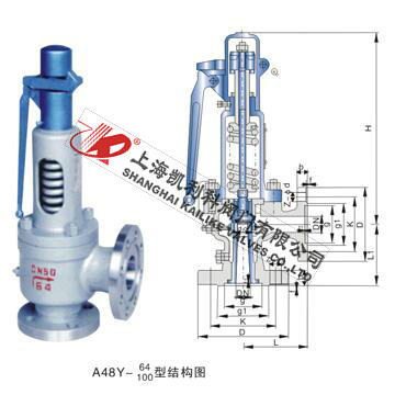 A48H、A48Y帶扳手彈簧全啟式安全閥
